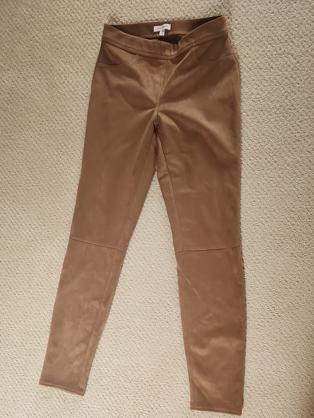 🌟2/$20🌟Max Studio Faux-Suede Skinny Pants in Warm Brown